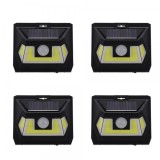 Set 4 x Lampi LED COB solara LF 1622 cu senzor de miscare