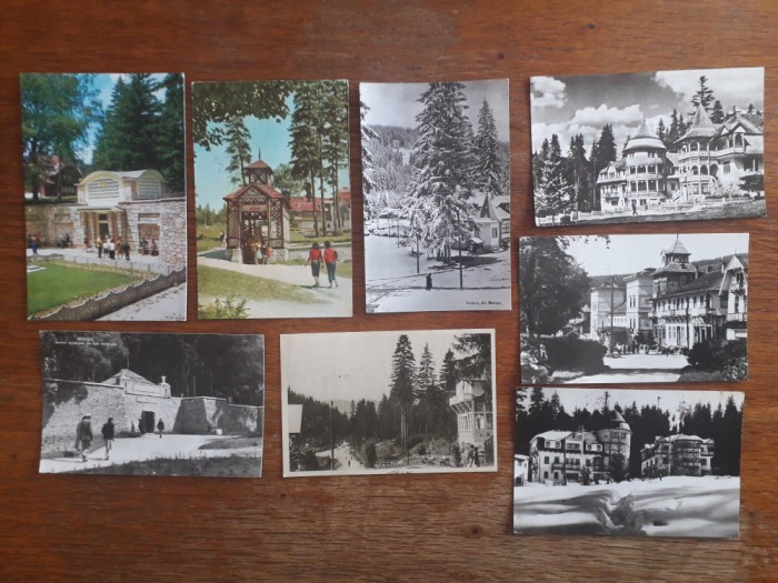 Lot 12 carti postale vintage cu Statiunea Borsec / CP1