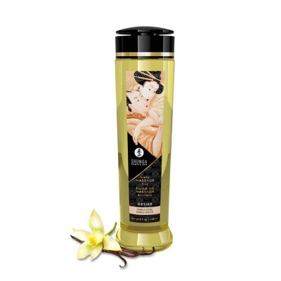 Erotic Massage Desire Vanilla Shunga - Ulei de masaj cu aromă de vanilie, 240 ml foto