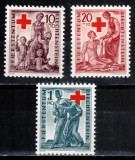 Liechtenstein 1945, Mi #244-246**, Crucea Rosie, MNH, cota 17,- &euro;!
