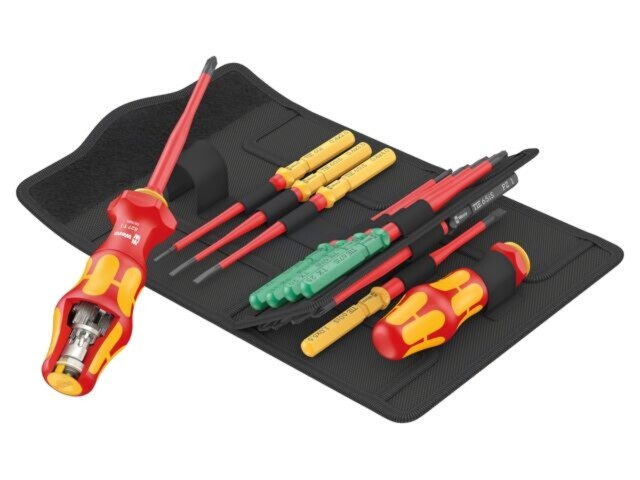 Kit şurubelniţe izolate slim 1kVAC WERA Kraftform Kompakt Turbo
