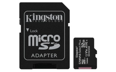 Kingston microSDHC Canvas Select Plus 32GB UHS-I/C10/V10/A1 SafetyGuard Surveillance foto