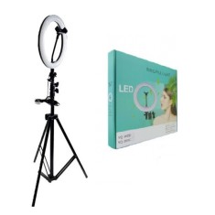 Ring Light LED 36cm cu trepied 210cm - lumina rece/calda makeup, vlog, tik-tok foto