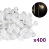 VidalXL Ghirlanda luminoasa, 400 LED-uri, alb cald, 8 functii, 40 m