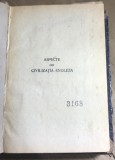 F.1 Carte Aspecte din civilizatia engleza - I. Botez (aprox 1931, 331 pag). Legatura marmorata, stoc vechi, stare buna, vezi poze