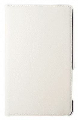 Husa tip carte alba (textura Litchi) rotativa cu stand pentru Asus Fonepad ME371 foto