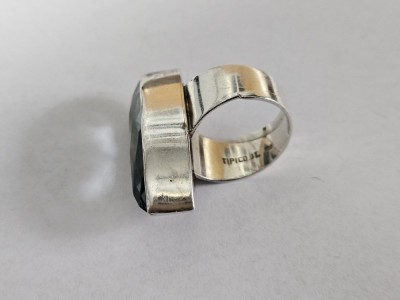 Inel argint cu zirconiu #3074 foto