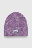 Cumpara ieftin MC2 Saint Barth caciula de lana culoarea violet, de lana, din tricot gros