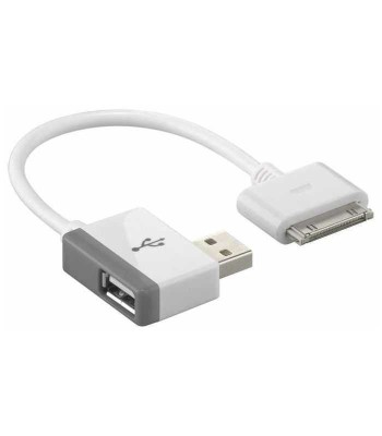 Cablu Adaptor USB A tata la USB A mama +Apple Dock 30 pini Goobay foto