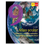 Atlas scolar. Clasa a 9-a. Pamantul, planeta oamenilor. Elemente de geografie fizica - Ionut Popa