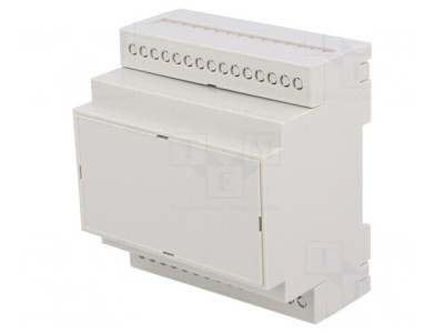 Carcasă pentru șină DIN ABS gri 90,2x83,6x57,5mm foto