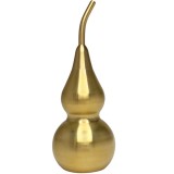 Wu Lou pentru sanatate, obiect feng shui impotriva bolilor si accidentelor, decor metal cu fir rosu 8 cm