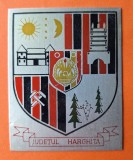 Judetul HARGHITA, placheta - medalie RSR, anii 1970