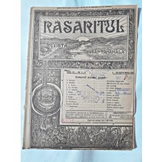 Revista Rasaritul, anul III, nr.1-4/1920 (din cuprins, versuri de V.Militaru)
