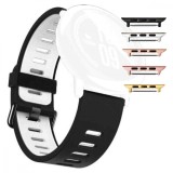 Cumpara ieftin Curea din silicon compatibila cu Apple Watch 9|8|7|6|5|4|3|2|1 Series, 49mm|45mm|44mm|42mm, Black Frost