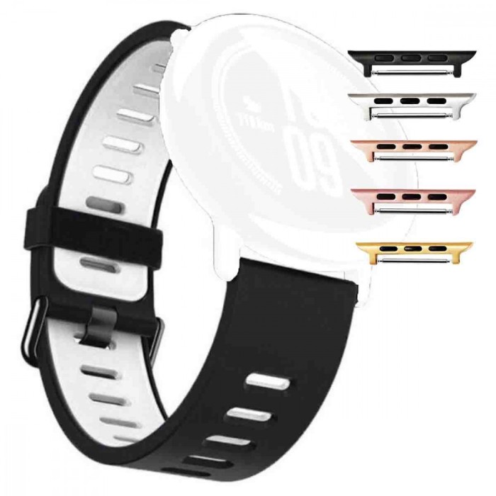 Curea din silicon compatibila cu Apple Watch 9|8|7|6|5|4|3|2|1 Series, 49mm|45mm|44mm|42mm, Black Frost