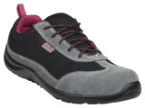 Pantofi Dama Negru-Roz Piele Velur 37