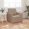 Canapea Pat 2 &icirc;n 1 Cappuccino 74x77x81 cm din Piele Artificială