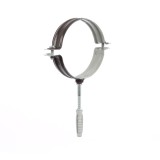 Colier metalic pentru tevi, maro, Friulsider, 100 mm + diblu nylon