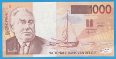 BANCNOTA BELGIA - 1.000 FRANCS (EMISIUNEA 1994-2001), STARE AUNC, PRE-EURO foto