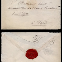France 1869 Postal History Rare Cover Château-Renard-Provence to Paris D.162
