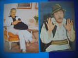 HOPCT LOT NR 1171 AMZA PELLEA-ACTORI SI ARTISTI-2 CARTI POSTALE-NECIRCULATE
