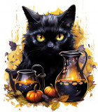 Cumpara ieftin Sticker decorativ, Halloween, Negru, 68 cm, 1337STK-13