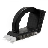 Perie-Răzuitor Grătar, Negru, M&acirc;ner Ergonomic, 16.5cm