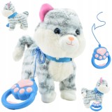 PISICĂ INTERACTIVĂ CU LESĂ MIAU MERGEAZĂ SE JOACĂ