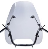 Parbriz Moto Universal 46cm cu Prinderi MX_NEW AW9938, protectie vant, scuter, atv