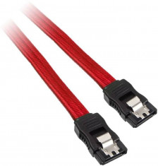Cablu Bitfenix SATA3 0.75m Red foto