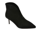 Botine elegante FLAVIA PASSINI negre, 24A623, din piele intoarsa
