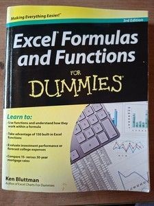 Excel formulas and functions for dummies- Ken Bluttman foto