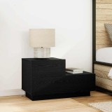 VidaXL Noptieră cu sertar Stejar negru 70 x 36 x 40.5 cm Lemn compozit