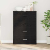 VidaXL Bufet cu sertar Stejar negru 60 x 31 x 84 cm Lemn compozit