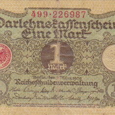 GERMANIA 1 marca 1920 VF!!!