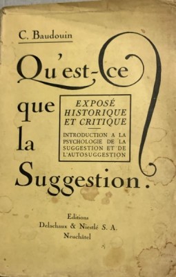 Qu est-ce que la suggestion? - C. Baudouin foto