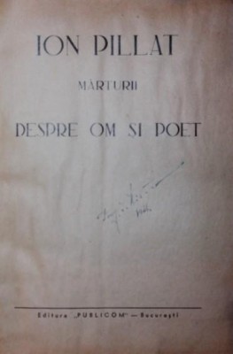 MARTURII DESPRE OM SI POET foto