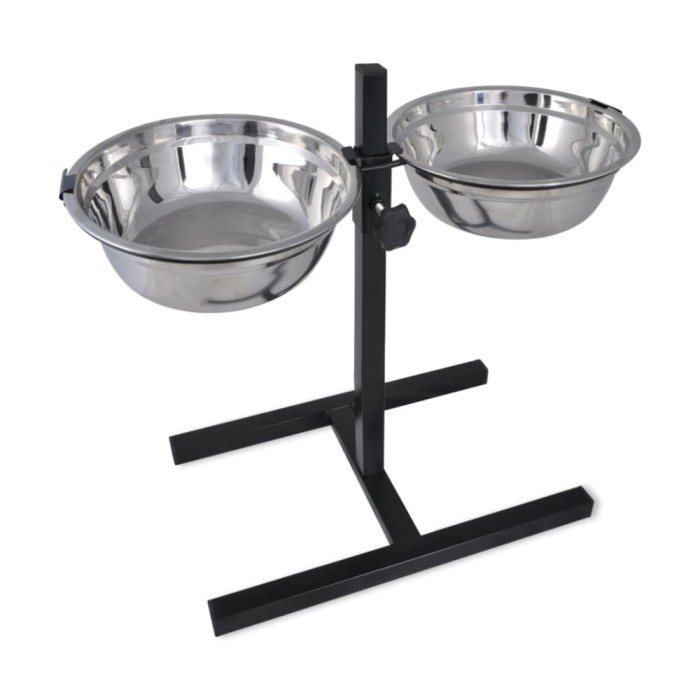 Suport pentru c&acirc;ine &amp; 2 boluri din oțel inoxidabil x 4,1 l 170093