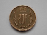 20 FRANCS 1981 LUXEMBURG, Europa