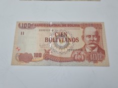 bancnota bolivia 100 p 1986/2011-2013 serie i foto