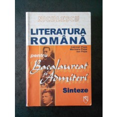 CATRINEL POPA - LITERATURA ROMANA PENTRU BACALAUREAT SI ADMITERE. SINTEZE