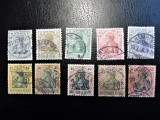 Germania 1902, Timbre cu inscriptia &quot; DEUTSCHES REICH&quot; , Mi 68-77 (T43)