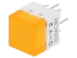 Comutator Tastatură 2 Poz SPST-NO LED Galben 24VDC 0.05A