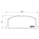 Placute frana Toyota Camry ( V2), Camry Liftback ( V1), Camry Sedan ( V1), Carina 4 ( T15), Carina 5 ( T17), Carina 5 Station Wagon ( T17), Celica Ca