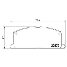 Placute frana Toyota Camry ( V2), Camry Liftback ( V1), Camry Sedan ( V1), Carina 4 ( T15), Carina 5 ( T17), Carina 5 Station Wagon ( T17), Celica Ca