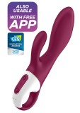 Vibrator Rabbit cu Incalzire Heated Affair Blueooth Control Free App Silicon USB 20 cm