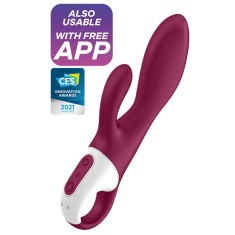 Vibrator Rabbit cu Incalzire Heated Affair Blueooth Control Free App Silicon USB 20 cm