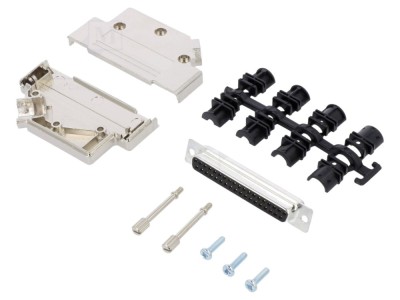 Conector D-Sub mamă 37 pini, negru foto