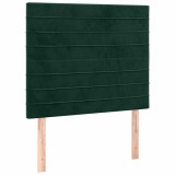 Cumpara ieftin Tablie de pat verde inchis 80x5x118/128 cm catifea